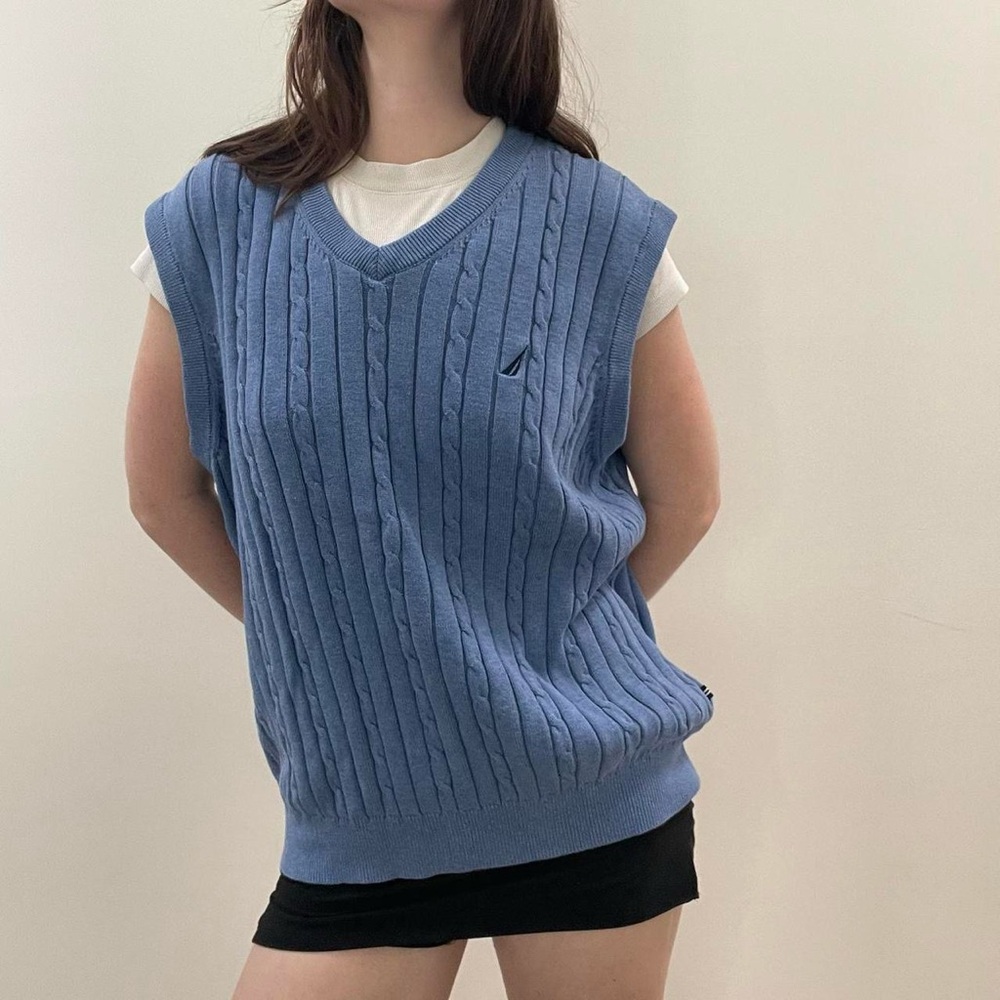 vintage Nautica knit vest
